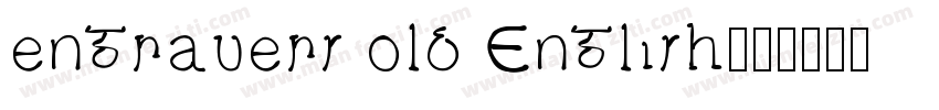 engrauers old English字体转换
